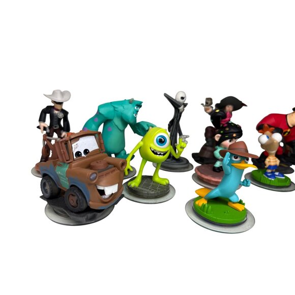 Disney Infinity Figurine Collection Lot of 15 Jack Skellington Monsters Inc Cars - Picture 4 of 8